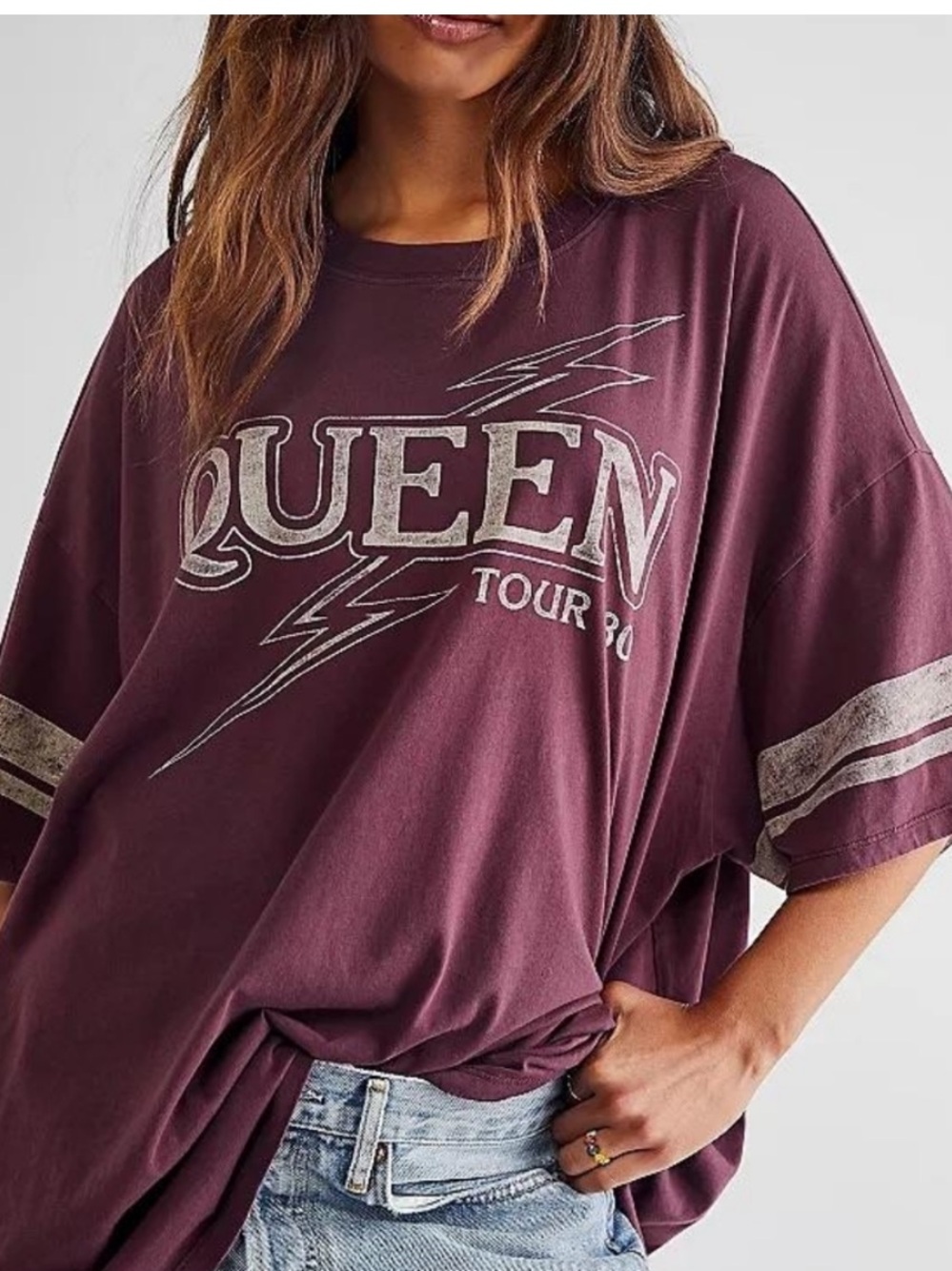 DAYDREAMER for Free People Queen Tour 80 One Size Tee